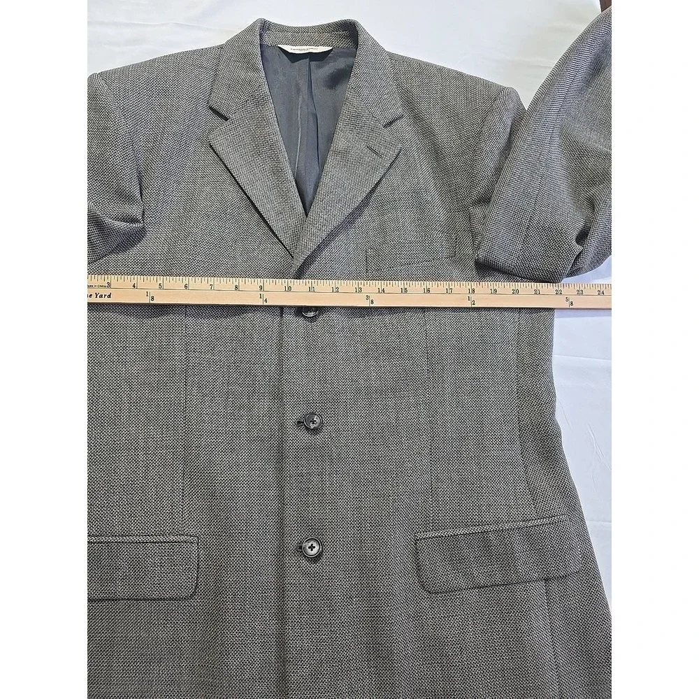 PRONTO UOMO Beige Jacquard WOOL SPORT COAT 42R blazer suit jacket ITALY